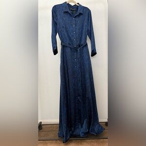 Banana Republic Blue Long Sleeve Shirt Dress. Size 6. NWOT